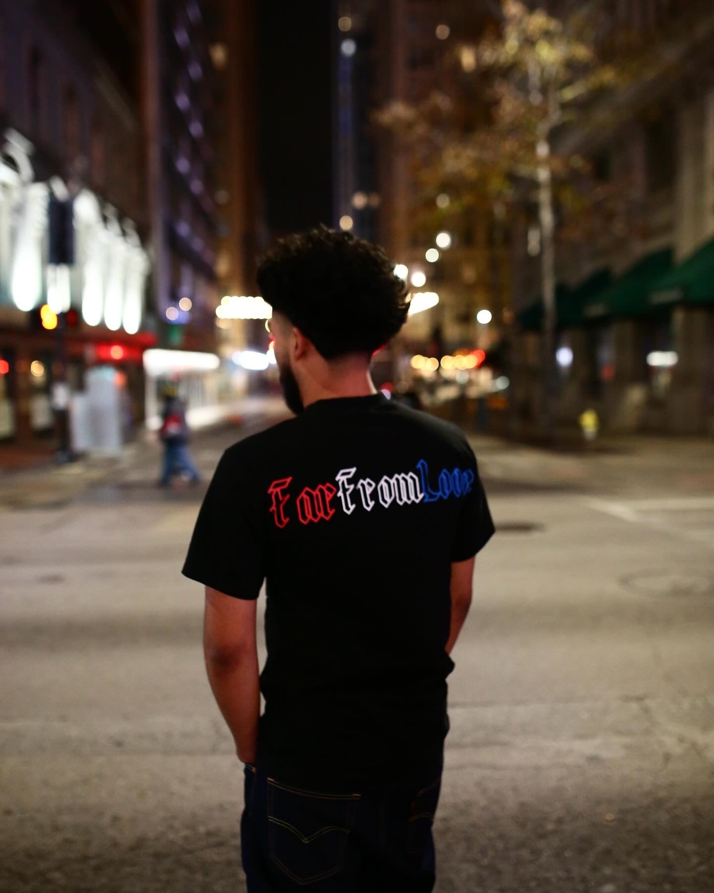 Far From Love Red White & Blue Logo