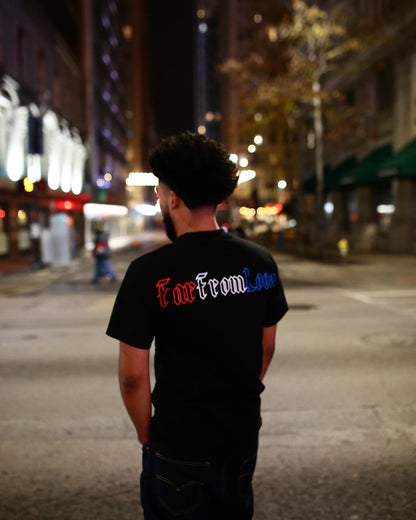 Far From Love Red White & Blue Logo